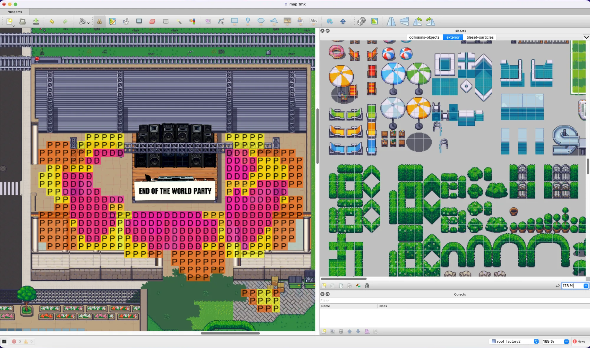 Tiled editor - layers and objects